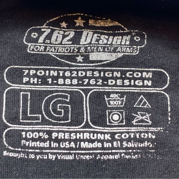 7.62 Design Black "Have Gun Will Travel" T-Shirt Size Large - Picture 2 of 8